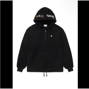 Teddy Fresh Black Sherpa Hoodie